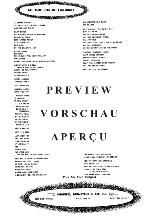 Produktgalerie: Seite 5 von 8 Sweet Eloise , Popular Standard, Klavier und Gesang