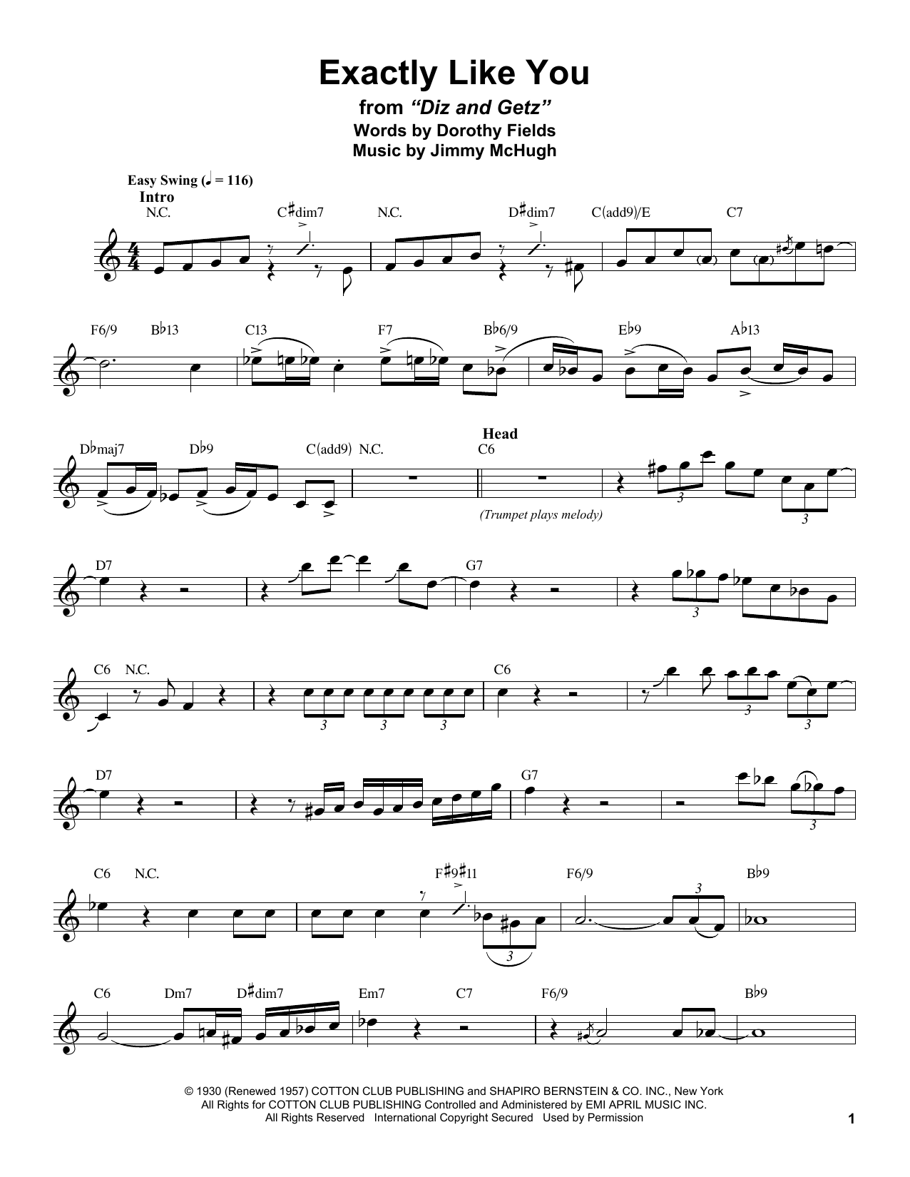 Product gallery: Page 1 of 1 Exactly Like You, Stan Getz