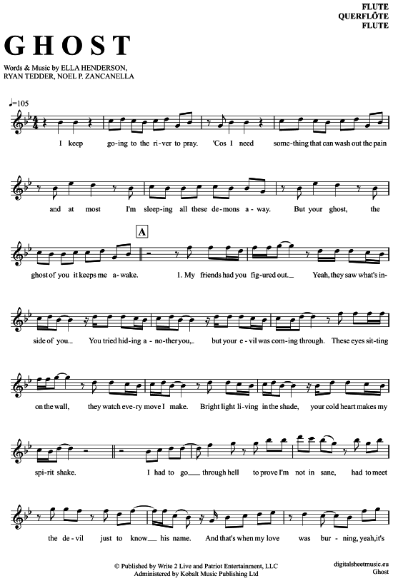 Product gallery: Page 1 of 4 Ghost , Henderson, Ella, (transverse flute)