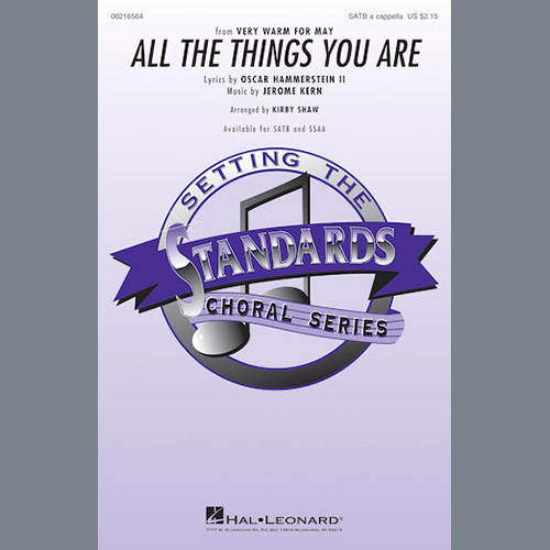 Produktbild zu: All The Things You Are (arr. Kirby Shaw)