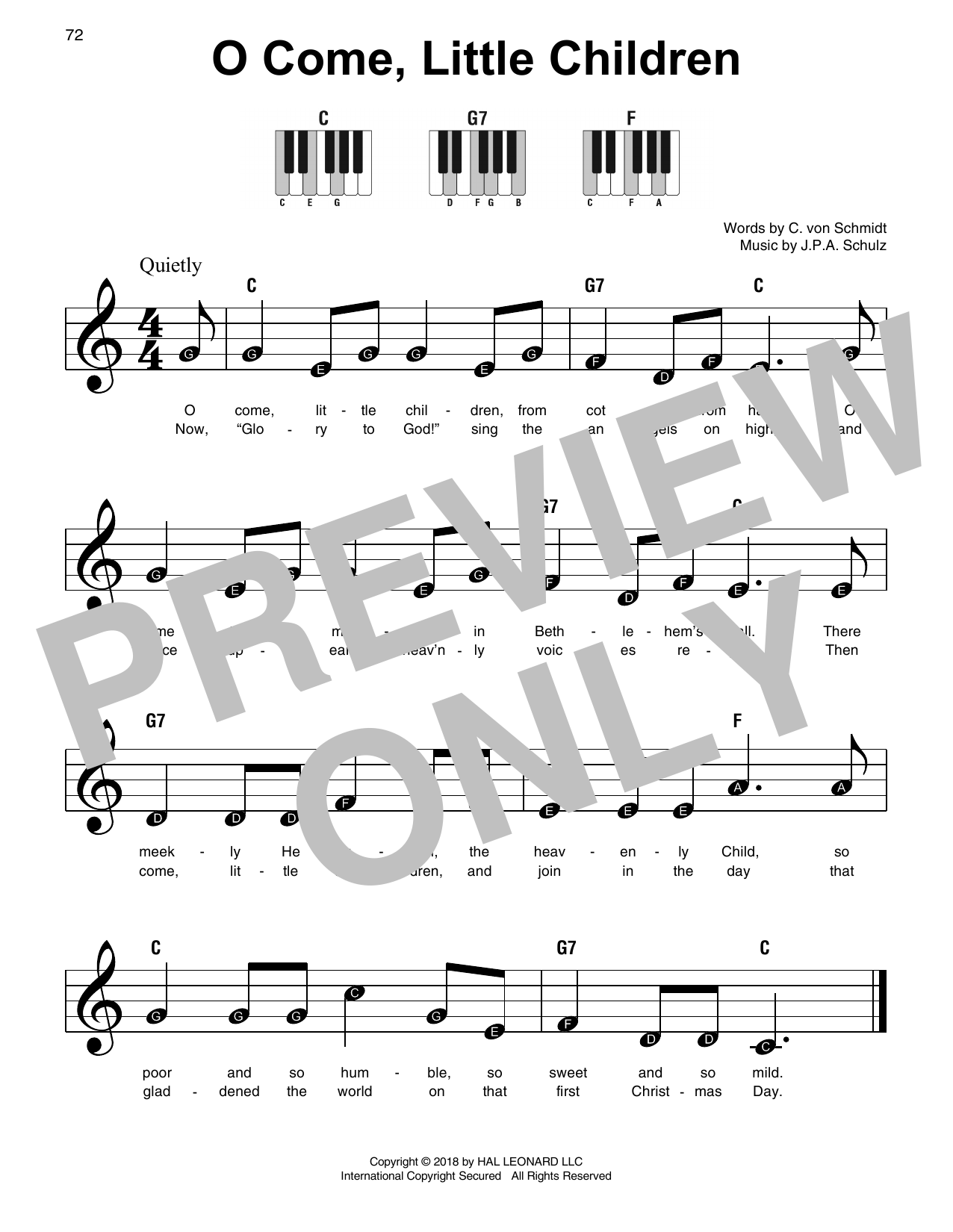 Produktbild zu: O Come, Little Children