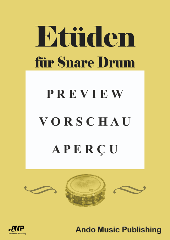 Produktgalerie: Seite 2 von 11 Etüden für Snare Drum im 4/4-Takt - Band 2, , Snare Drum Solo
