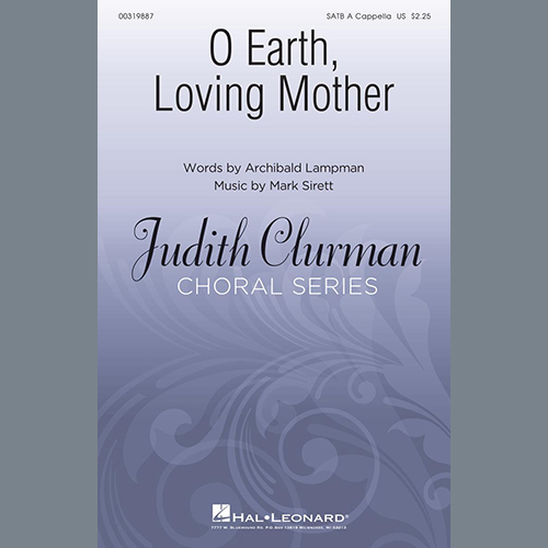 cover: O Earth, Loving Mother, Archibald Lampman and Mark Sirett