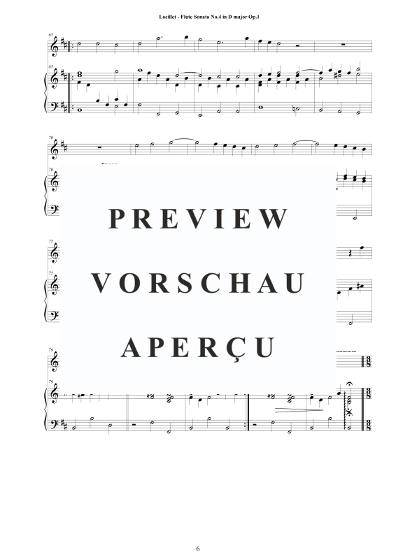 Product gallery: Page 7 of 11 Flute Sonata No.4 in D major Op.1, , Two Flutes and Harpsichord