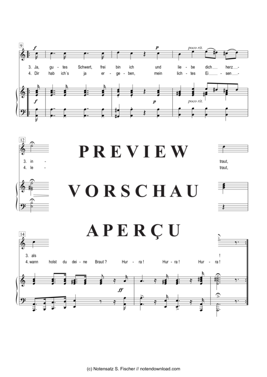 Product gallery: Page 3 of 4 Schwertlied , , Piano and Voice