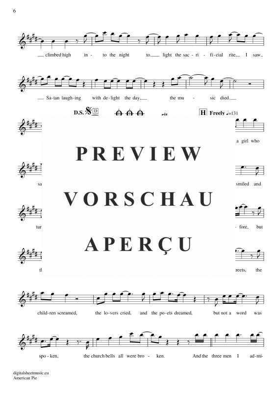 Product gallery: Page 7 of 8 American Pie , Mc Lean, Don, Alto Saxophone