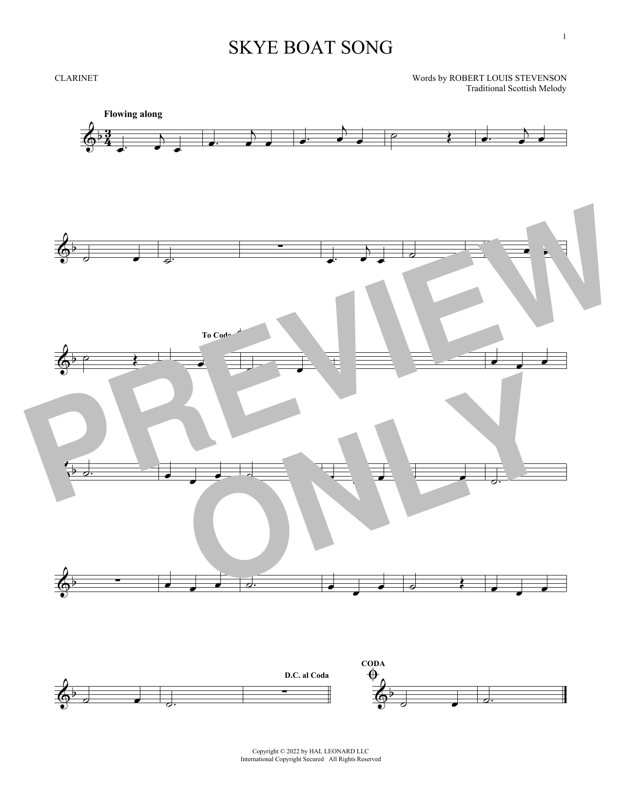 Product gallery: Page 1 of 1 Skye Boat Song, Traditional Scottish