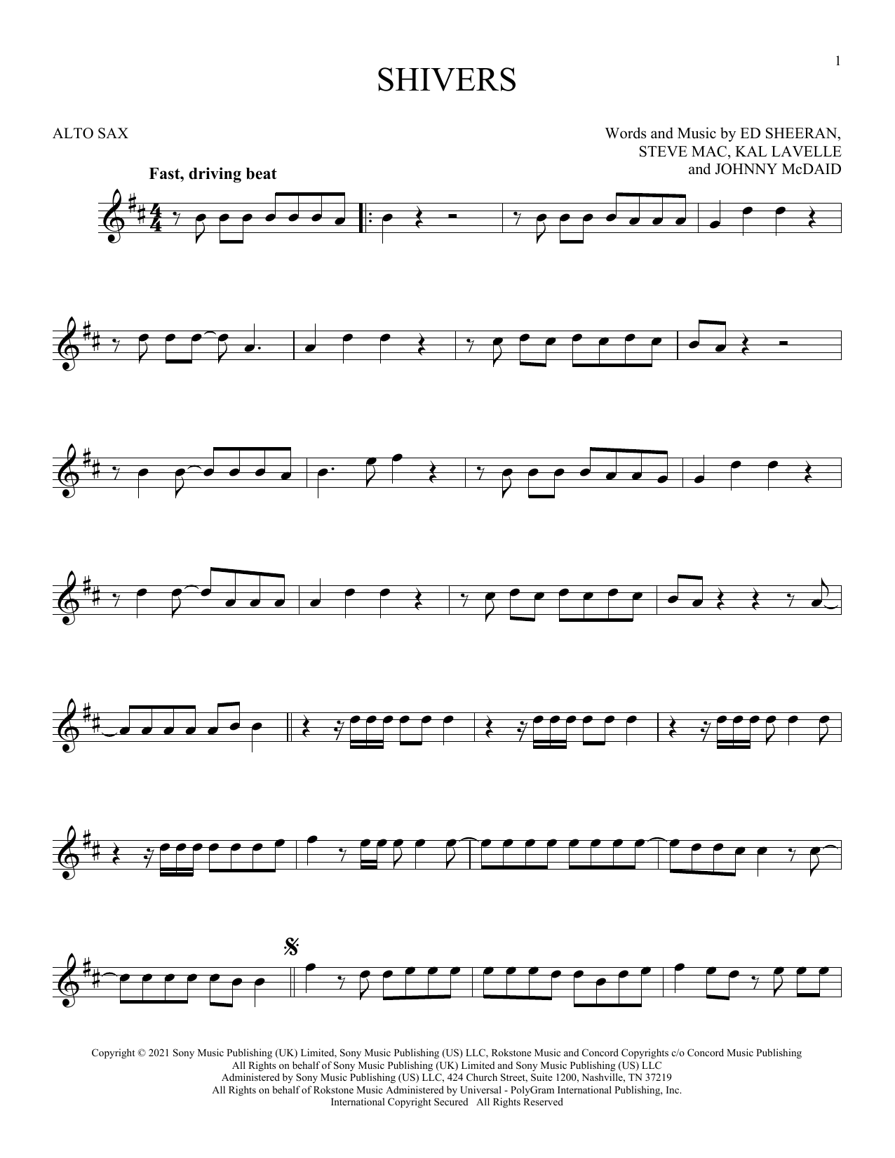 Product gallery: Page 1 of 1 Shivers, Ed Sheeran