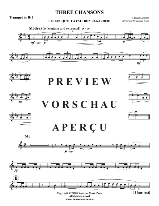Produktgalerie: Seite 16 von 21 Drei Chansons , , (Blechbläserquintett)