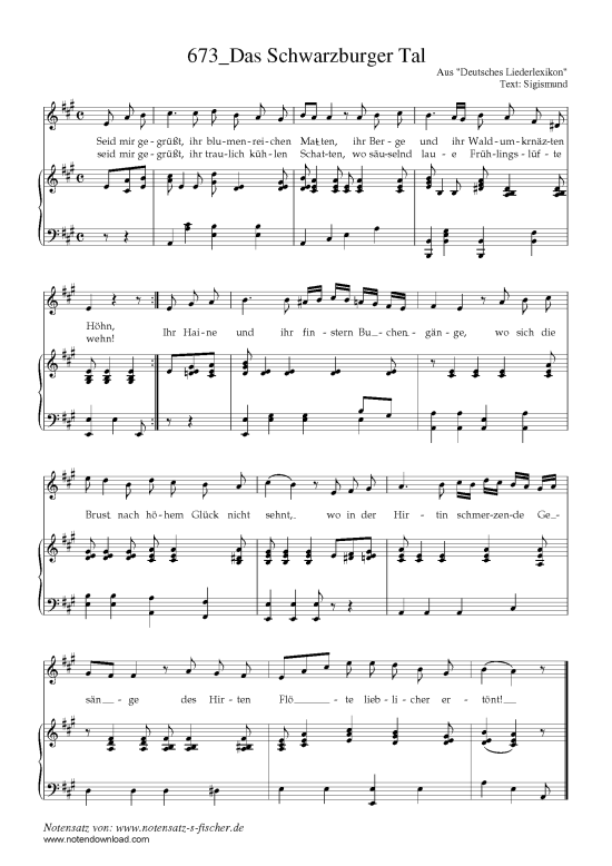 Product picture to: Das Schwarzburger Tal Aus "Deutsches Liederlexikon" A. Härtel (1865)