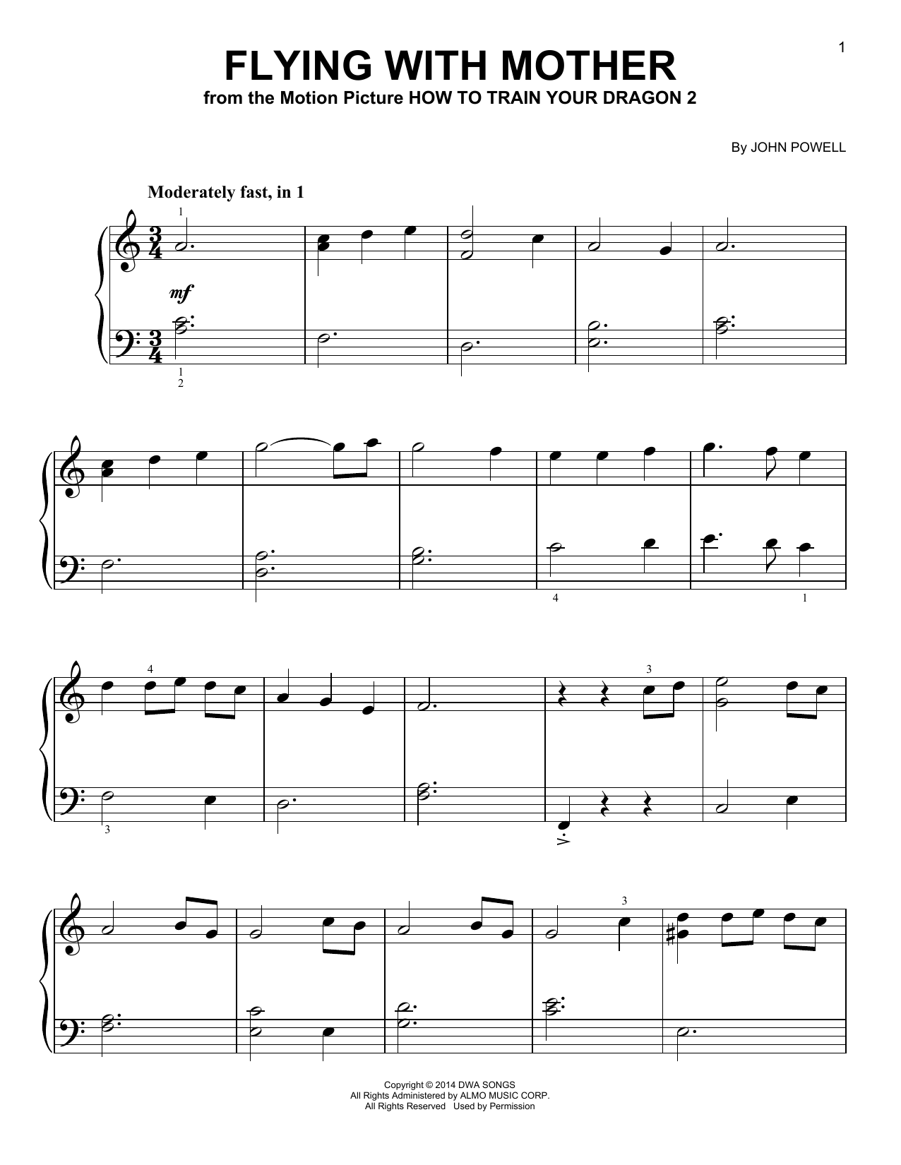 Produktbild zu: Flying With Mother (from How to Train Your Dragon 2)