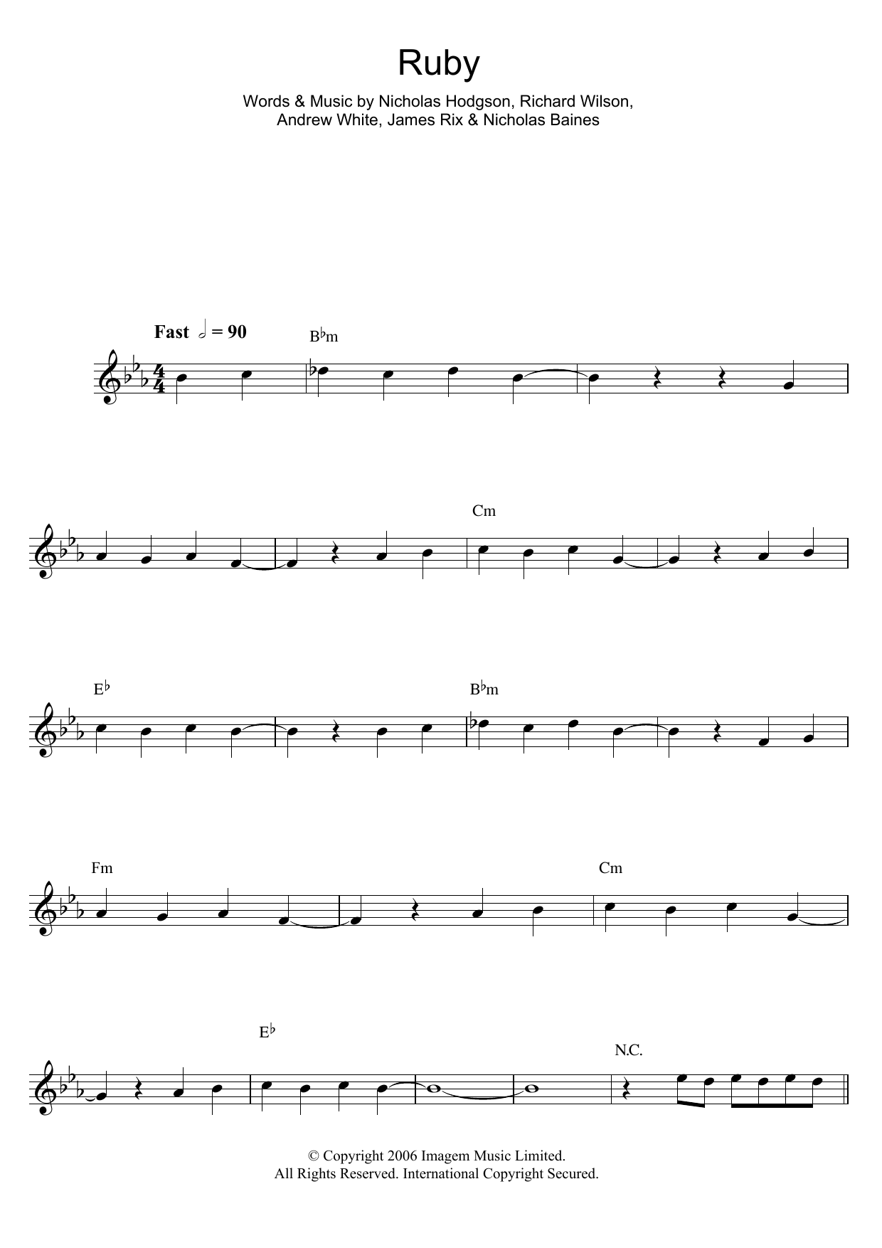 Product gallery: Page 1 of 1 Ruby, Kaiser Chiefs