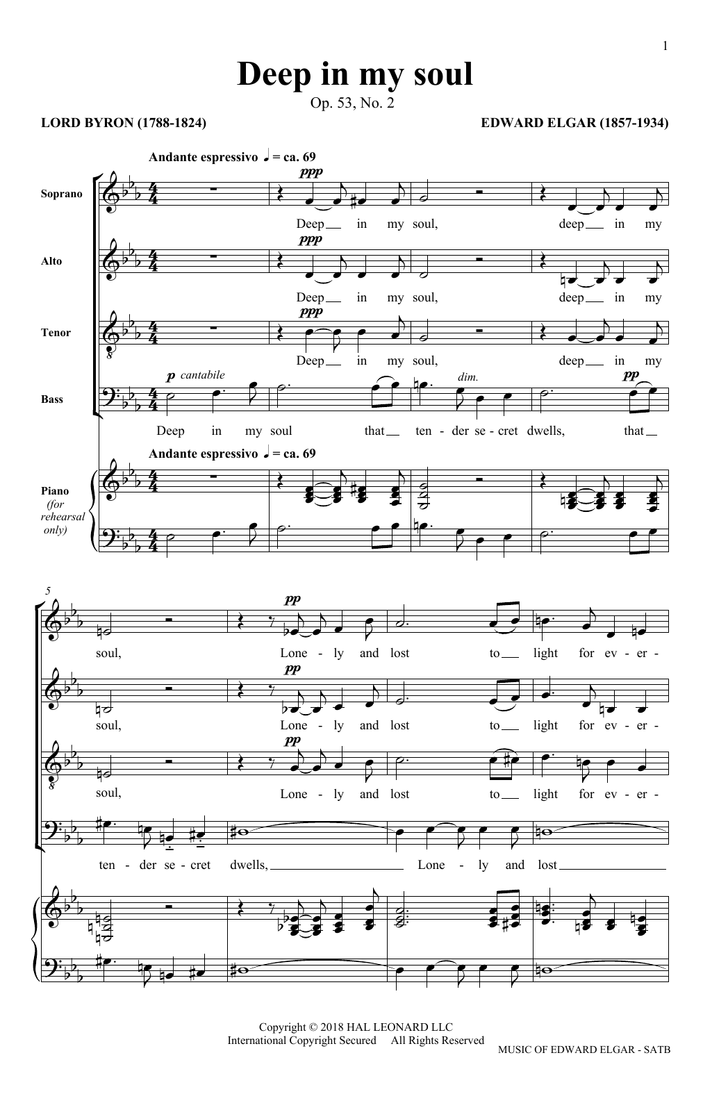 Produktbild zu: Deep In My Soul (arr. Philip Lawson)
