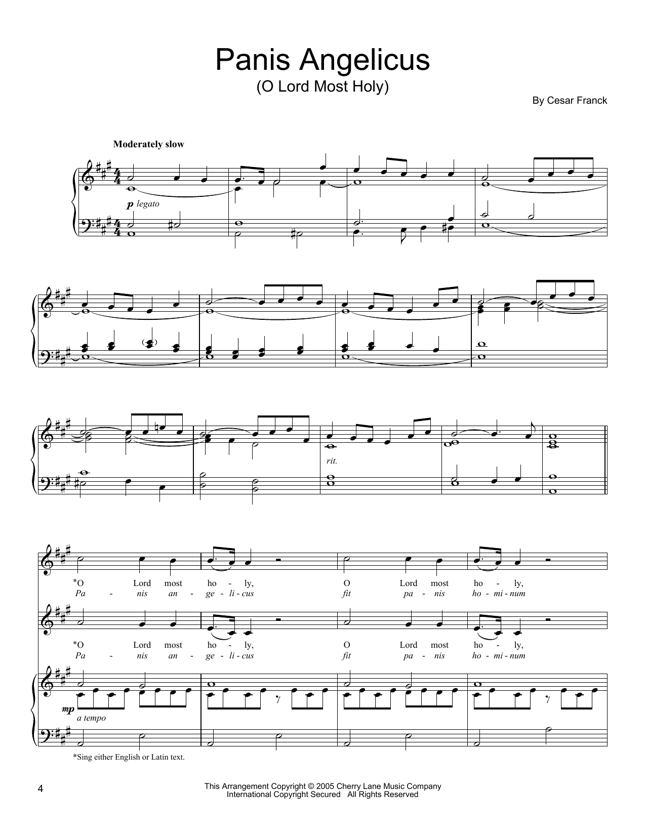 Produktbild zu: Panis Angelicus