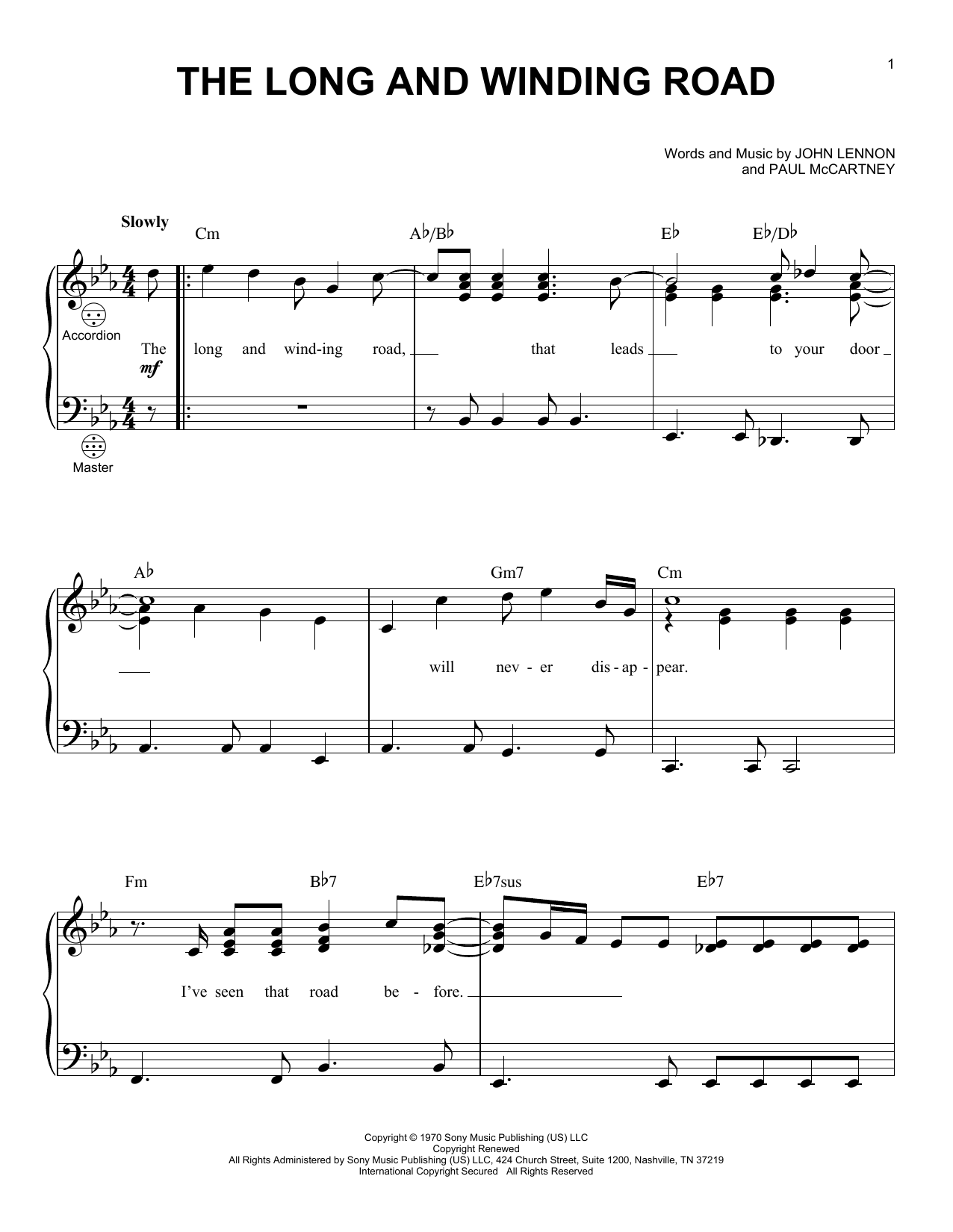 Product gallery: Page 1 of 1 The Long And Winding Road, The Beatles