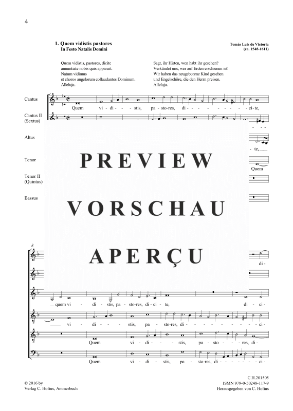 Product gallery: Page 2 of 9 Quem vidistis pastores / Dicite quid nam vidistis, , Mixed choir 5 voices