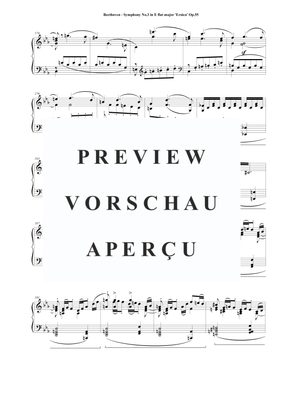 Produktgalerie: Seite 9 von 11 Symphony No.3 in E flat major ´Eroica´ Op.55 - Piano Version (Arr.Liszt), , Klavier Solo