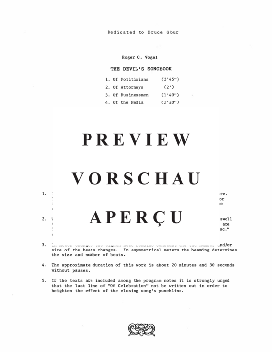 Product gallery: Page 3 of 21 Devil´s Songbook, The (mittlere oder hohe Stimme, Fagott (oder Cello oder Kontrabass) , ,  and piano)