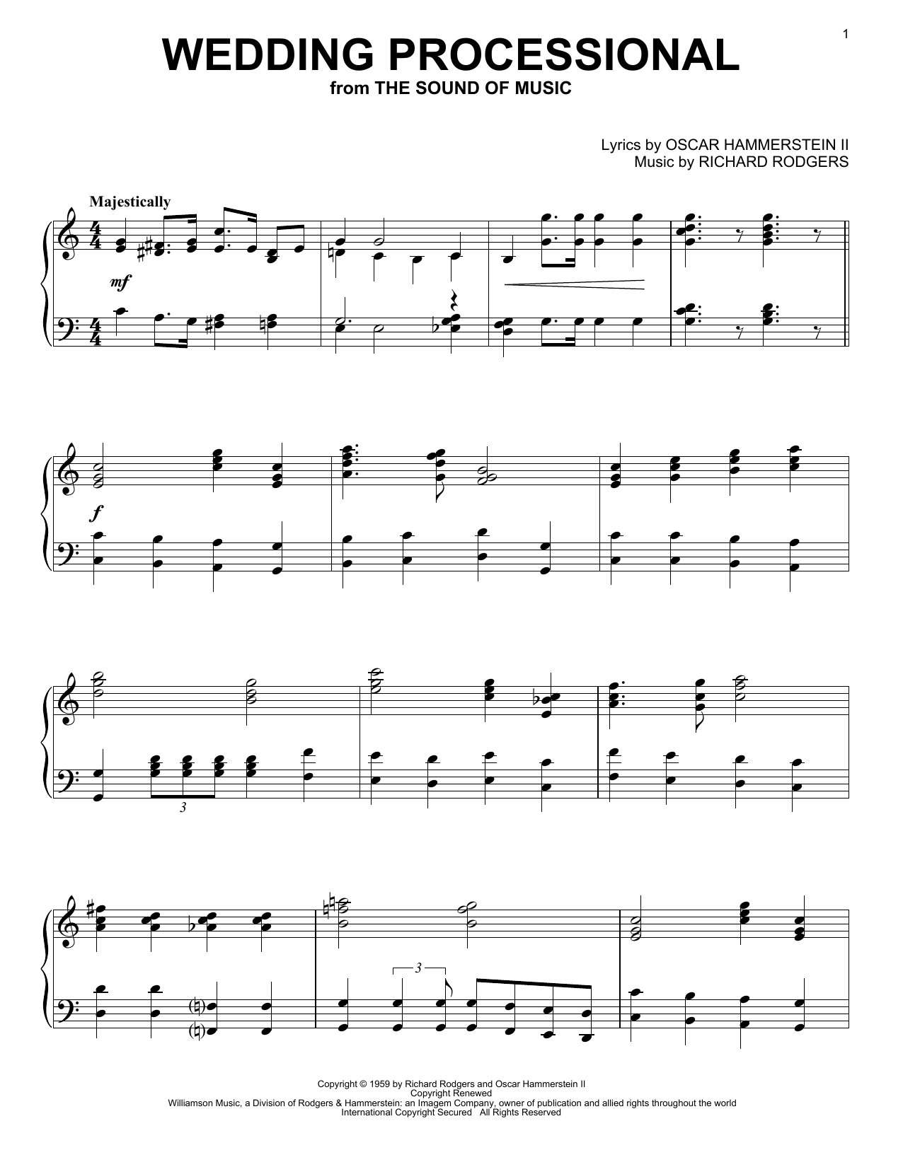 Product gallery: Page 1 of 1 Wedding Processional, Rodgers & Hammerstein