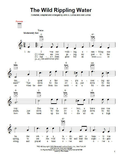 Product gallery: Page 1 of 1 The Wild Rippling Water, Alan Lomax