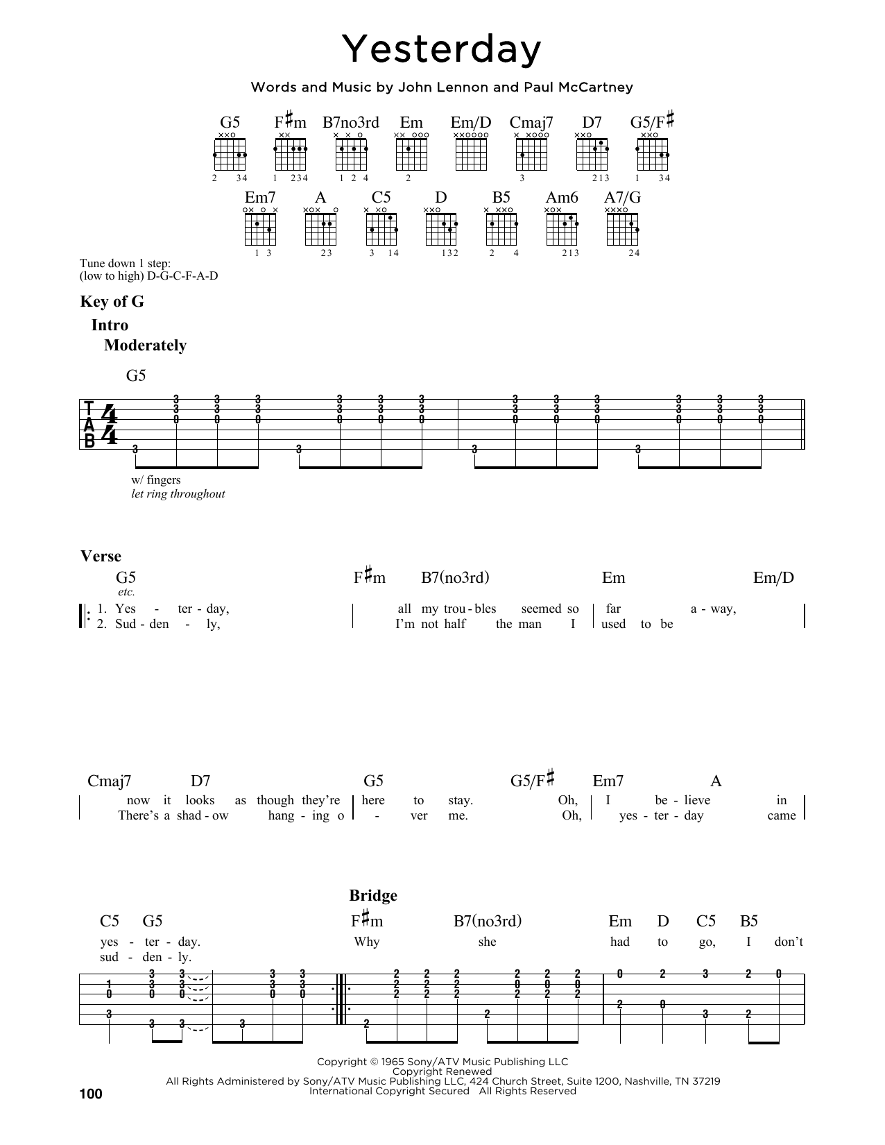 Produktgalerie: Seite 1 von 1 Yesterday, The Beatles, Gitarre
