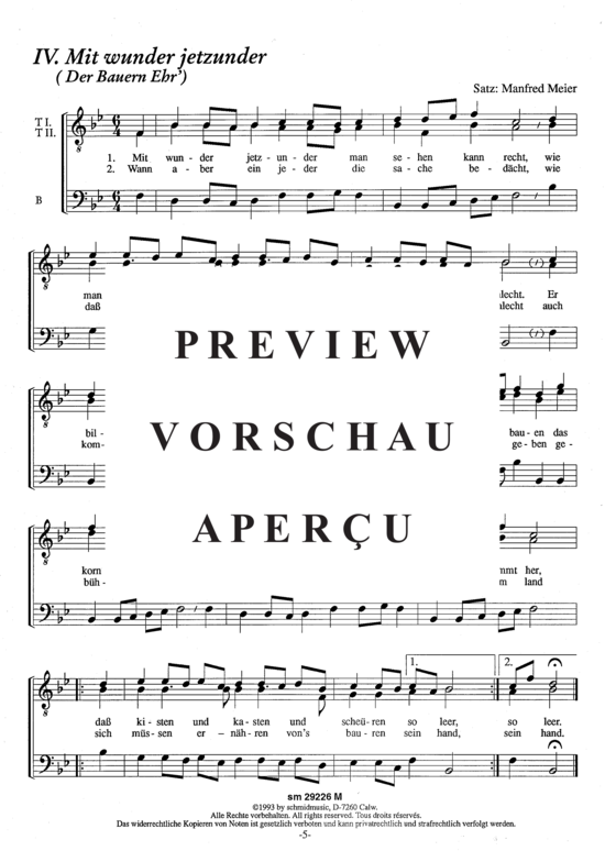 Product gallery: Page 7 of 7 Der liebenswürdige Bauernstand , , (TTB male choir)