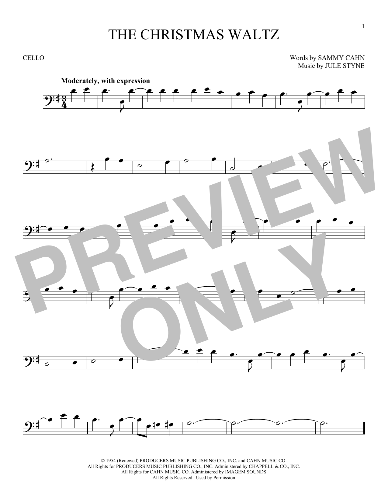 Produktgalerie: Seite 1 von 1 The Christmas Waltz, Frank Sinatra, Violoncello