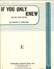cover: If You Only Knew (The Love I Have For You), The Teddy Bears