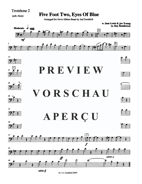 Produktgalerie: Seite 9 von 11 Five Foot Two, Eyes of Blue, , Blechbläserquintett