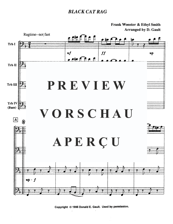 Produktgalerie: Seite 3 von 11 Black Cat Rag, , Posaunen Quartett