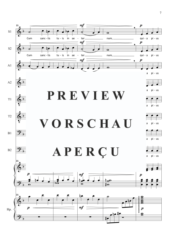 Product gallery: Page 9 of 11 Lux Aeterna, , Mixed Choir 8-Part - Harp Opt.