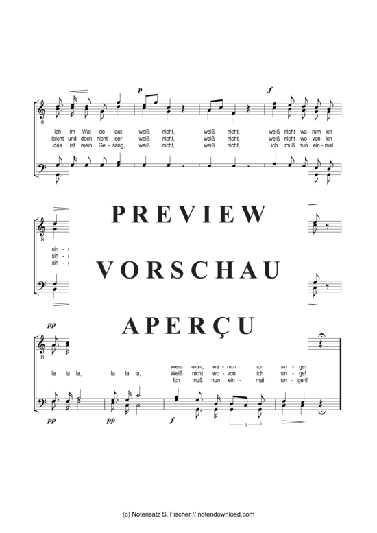 Product gallery: Page 3 of 3 Ich muß nun einmal singen , , (male choir)
