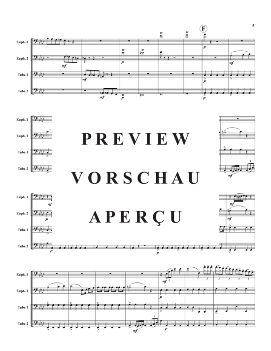 Product gallery: Page 6 of 21 Ouvertüre aus ?Der Barbier von Sevilla? , , (Tuba Quartet: 2x Baritone, 2xTuba)