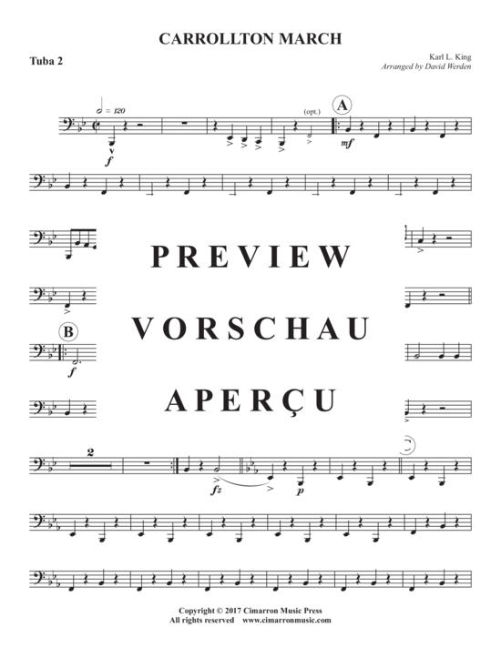 Product gallery: Page 17 of 18 Carrollton March , , (Tuba Quartett EETT)