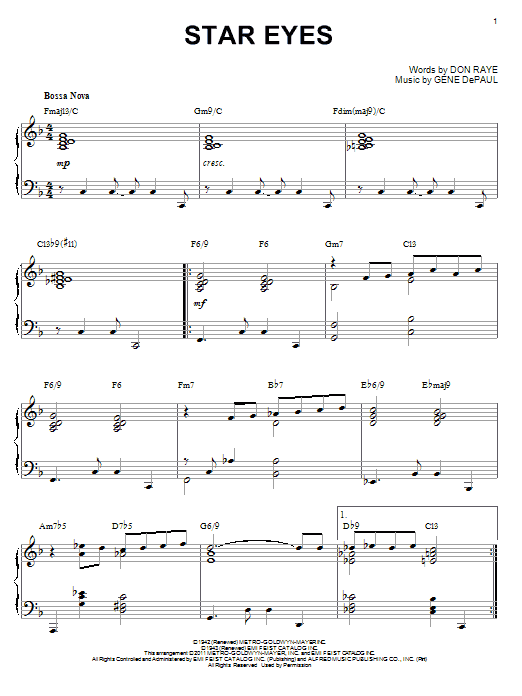 Product gallery: Page 1 of 1 Star Eyes (arr. Brent Edstrom), Charlie Parker