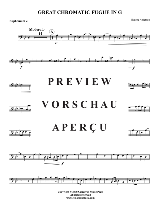 Product gallery: Page 10 of 19 Große Chromatische Fuge , , (Tuba Quartet: 2x Baritone, 2xTuba)
