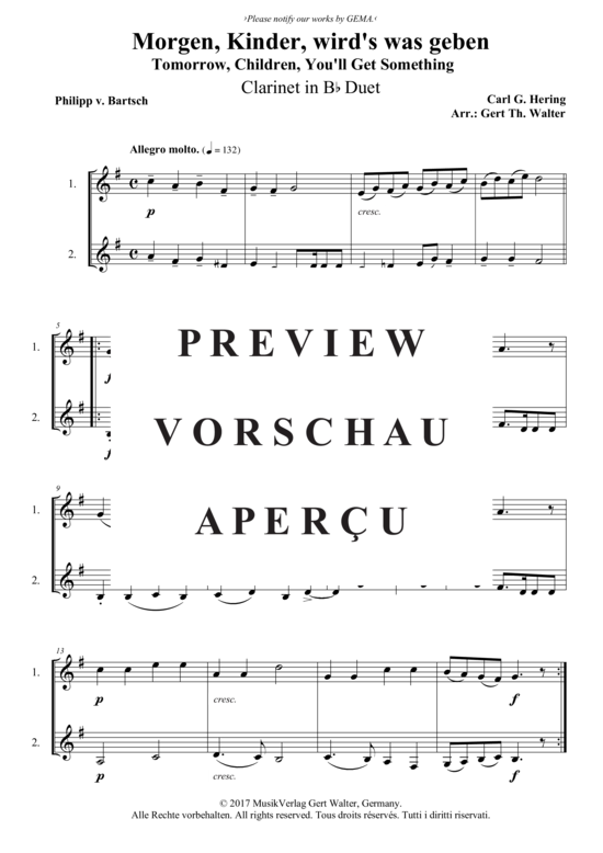 Produktbild zu: Morgen, Kinder, wird´s was geben Carl G. Hering