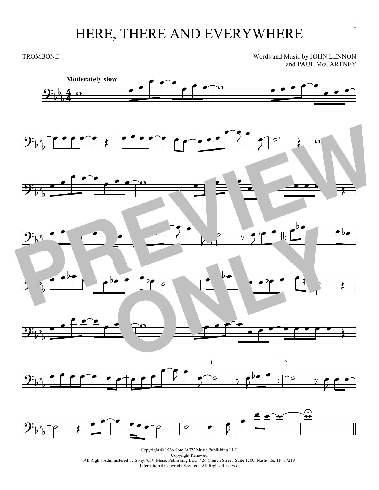 Product gallery: Page 1 of 1 Here, There And Everywhere, The Beatles