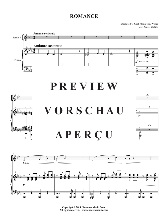 Produktgalerie: Seite 2 von 11 Romanze , , (Horn + Klavier)