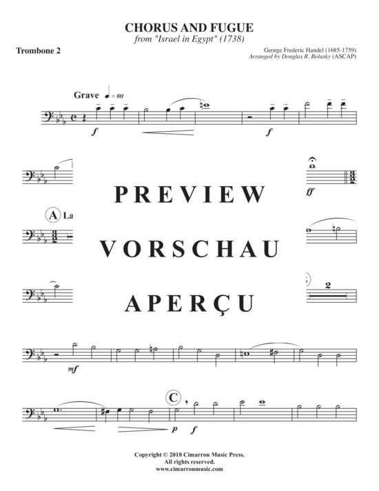 Product gallery: Page 8 of 15 Chorus und Fuge , , (Trombone Quintet)