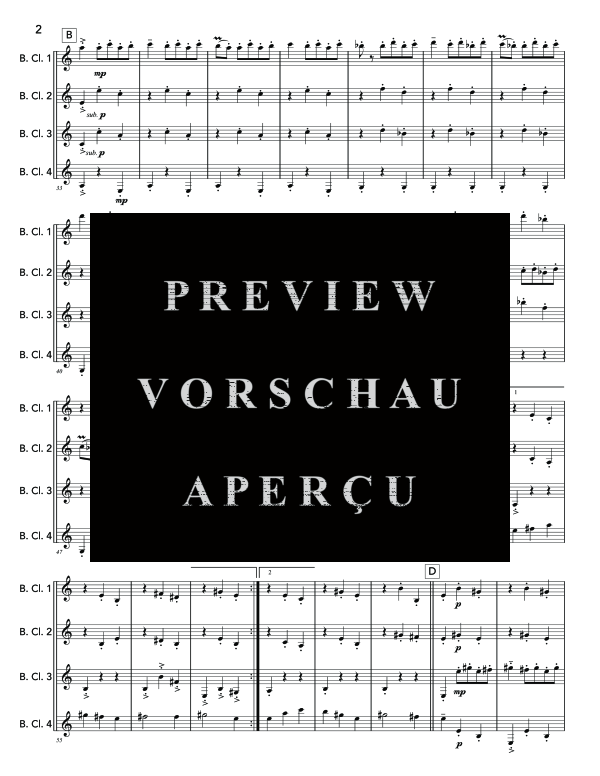 Produktgalerie: Seite 6 von 11 Danse Macabre, , (Bassklarinetten Quartett)