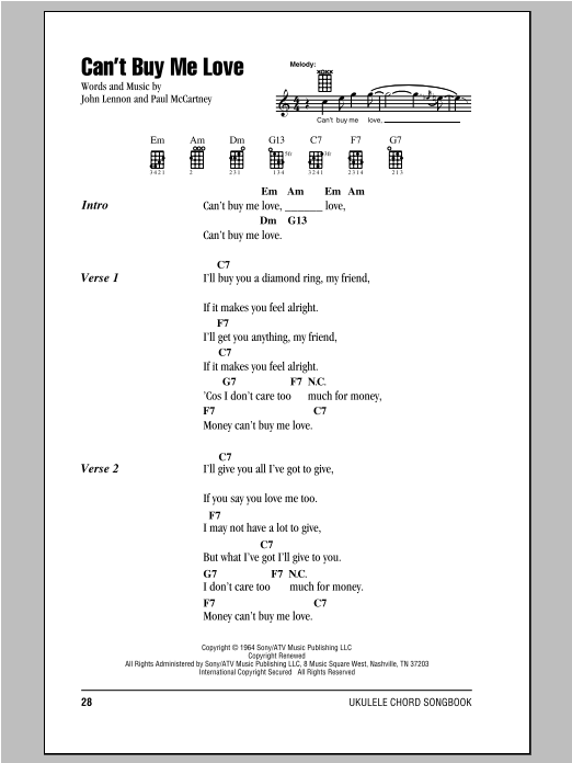 Product gallery: Page 1 of 1 Can't Buy Me Love, The Beatles