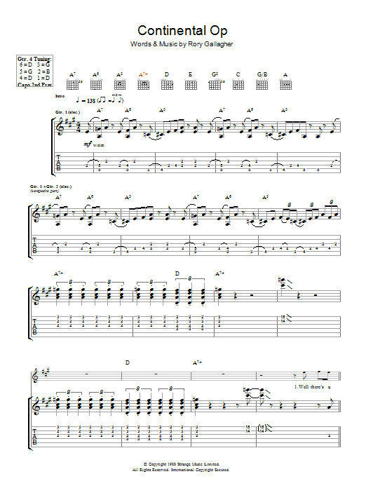 Produktgalerie: Seite 1 von 1 Continental Op, Rory Gallagher, Gitarre