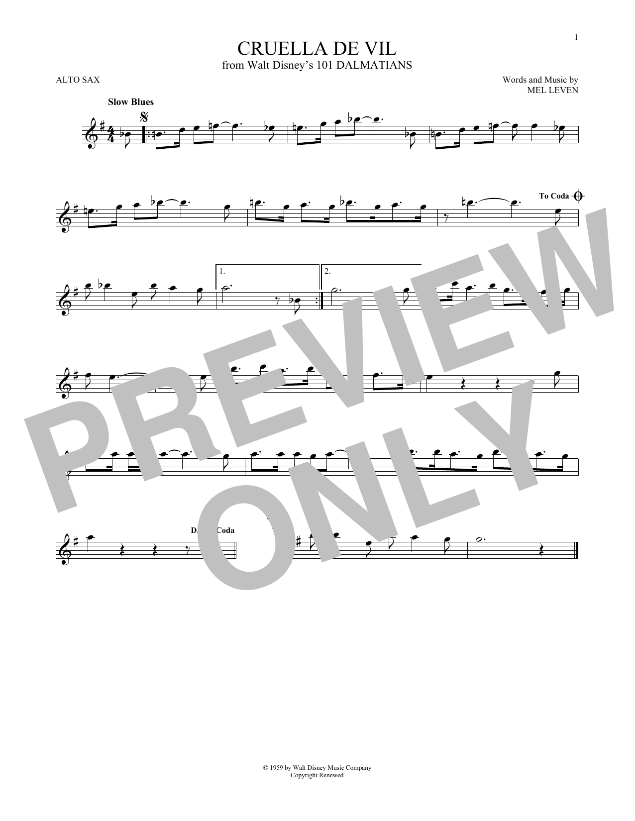 Product gallery: Page 1 of 1 Cruella De Vil (from 101 Dalmations), Mel Leven