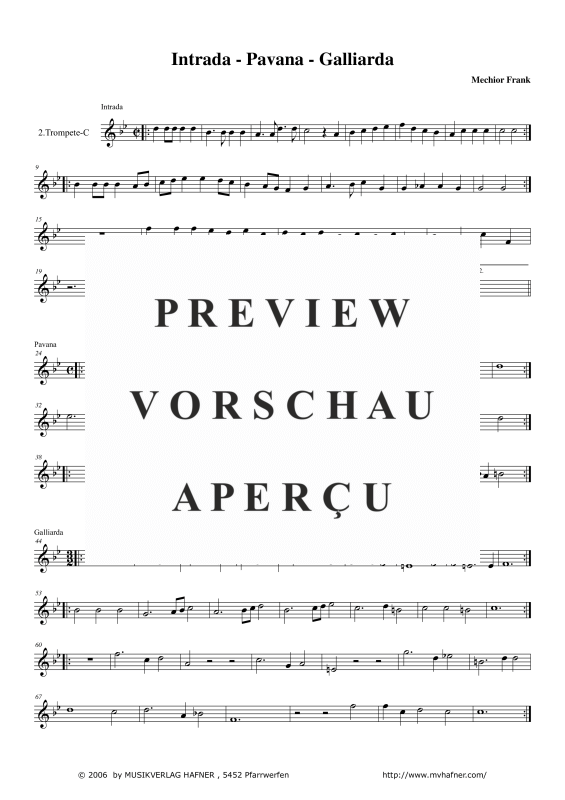 Produktgalerie: Seite 11 von 11 Intrade - Pavana - Galliarda, , (Blechbläser Quintett)