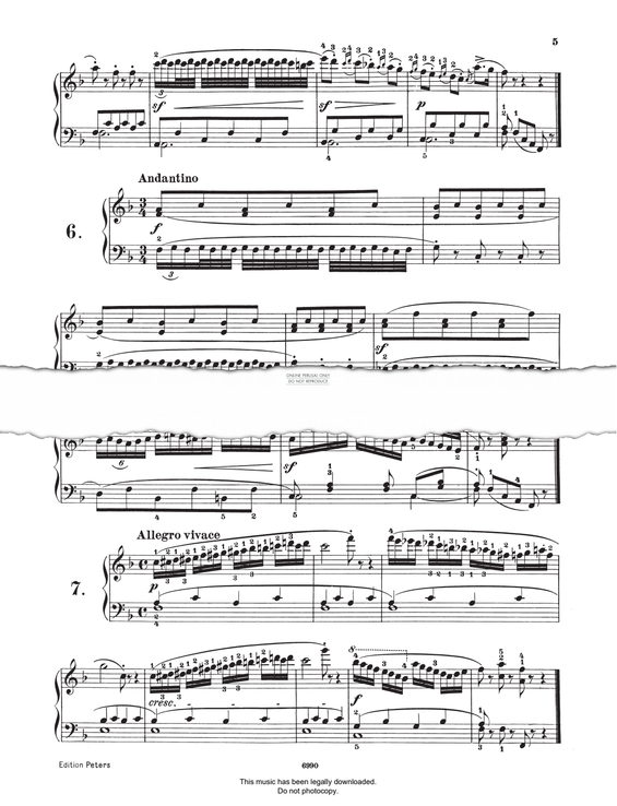 Produktgalerie: Seite 1 von 1 Study (Op. 821, No.7), Carl Czerny, Klavier