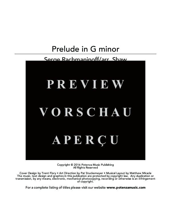 Produktgalerie: Seite 3 von 11 Prelude in G Minor, , (Blechbläser Quintett)