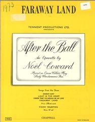 cover: Faraway Land, Noel Coward, Gesang, Klavier
