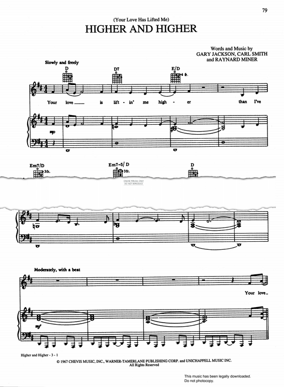 Produktgalerie: Seite 1 von 1 (Your Love Has Lifted Me) Higher & Higher, Linda Ronstadt, Gesang, Gitarre, Klavier