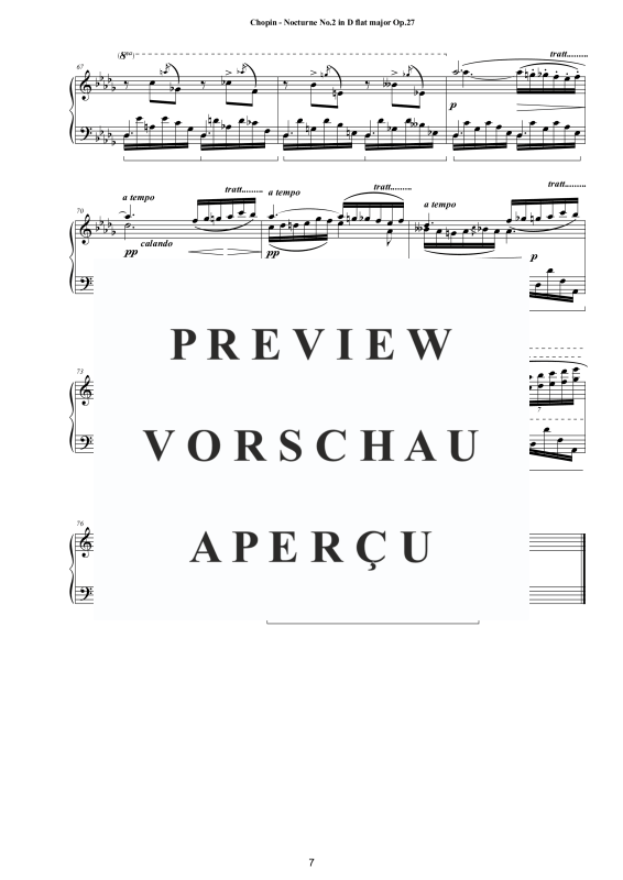 Produktgalerie: Seite 8 von 8 Nocturne Nr. 2 Des-Dur op. 27, , Klavier Solo